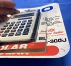 Vintage Casio Sl-300j Solar Powered Pocket Calculator   Carry Case Japan  read 