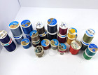Vintage J p Coats Thread Lot Multi Color Plastic Spools Sewing Craft