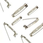 Steel Brooch Back Pins 15mm 20mm 25mm 30mm 35mm 38mm   40mm Bar Pin Badge Cl2