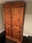 Rustic Solid Wood Armoire   Wardrobe Cabinet      400 Obo