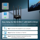 Wavlink Wifi 7 Be6500 Tri-band Usb 3 0 Wireless Network Adapter Built-in Driver