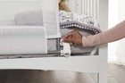 Regalo Swing Down Convertible Crib Rail 33  X 16  White Toddler  r045