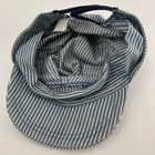 Vintage 90s Oshkosh Railroad Stripe Baby Toddler Hat Flaws