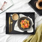 2-pack Wooden Nesting Serving Tray  13 8x9 9x2 3 And 15 8x12x2 5 In  Black