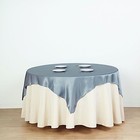Dusty Blue 60x60  Satin Square Table Overlay Wedding Party Catering Supplies