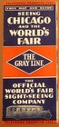 1933 Chicago World s Fair Grey Line Map   Routes Bk9s3