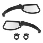 Left And Right Handlebar Mirrors Biking Bike Mirror Mount Rotatable Rear View