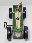 Vintage Marx Tin Litho Wind Up Green Farm Tractor - Works 