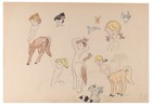 Walt Disney Fantasia Original Centaurettes Concept Two Sided F  Follmer Dev Art