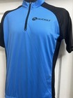 Nuckily Short Sleeve  Cycling Jersey Size Large  Blue  Black 