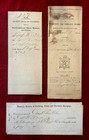 3 Rare Original Civil War Camp Chase Prison Documents 1863 64-65 Ordnance Guards