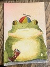 Aceo Print Frog Whippersnapper Watercolor Painting  Hat Guys 2 2  3 5x2 5 In