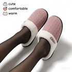 Non-slip Cozy House Shoes Women s Plush Fleece-lined Warm Indoor Cotton Slippers