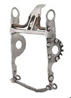 Vintage 1940s Sterling Silver Les Garcia Spade roller Bit