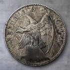 1919          Chile 20 Centavos - 40  Silver - Collectible - Free Shipping 