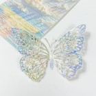 48pcs Sequined Silver Butterfly Wall Decor - 3d Butterfly Wall Stickers  