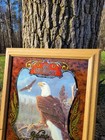 Old Milwaukee Beer Wildlife Series Ii Mirror  1 The Eagle Framed 17x19