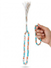 Vintage Islamic Prayer Beads Tasbih Misbaha   Turquoise Coral 33 Rosary Beads