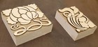 Set Of 2 Art Nouveau Ornaments  3  Letterpress Wood Type