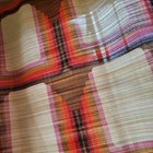Vtg Fabric Curtain Panel Large 90x96  Sheer Woven Mid-century Mcm 60s 70s Nos