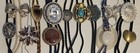 Vintage Lot Of 13 Metal Bolo Ties  Nice Designs  Ribbon  Arrowhead  Native Man