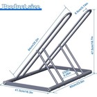 Heavy Duty Bike Stand For Garage  Outdoor For Mountain Floor Bike Rack  Silver