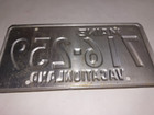 Maine License Plate Me Tag 1973 Vintage Yellow Vacationland  