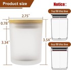 15-piece Set Of 7-ounce Frosted Empty Candle Jars For Candle Making