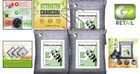 Natural Bamboo Charcoal Air Purifying Bags - Unscented Odor Eliminator  3 Pack
