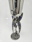 Fellowship Foundry Nymph Fairy Chalice Ornate Gemstone Vintage Pewter Goblet