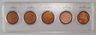 5 Coin Us Mint Mint Penny Progression Set  Blank Planchet Error To Finished Coin