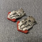  flaws  Vtg Art Dec 1930s Dress Shoe Fur Clip Pair Pat 1 801 128 Red Bakelite