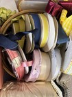 Vintage Large Lot Of  Satin Ribbon Beaded