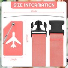 8 Pcs Luggage Straps Suitcase Tags Set For Tsa Approved  4 Travel Adjustable    