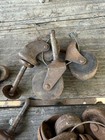 Lot Of 21 Vintage To Antique Wood   Metal Caster Replacement Wheels