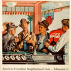 1946 Coca Cola Advertisement Men At Neighborhood Coke Soda Fountain Vtg Print Ad