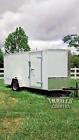 New 2025 6 X 12 V-nosed Enclosed Cargo Motorcycle Trailer W ramp   Side Doors