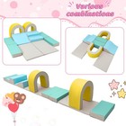 Set Of 10 Foam Soft Climbing Blocks Set For Toddler Preshooler Multicolor Toy
