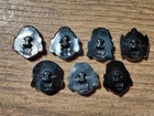 7 Vintage Seven Lucky Gods Of Fortune Toshikane Arita Porcelain Japanese Buttons