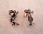 Vintage Disney Sterling Silver Goof Y Mickey Mouse Charm For Bracelet Disneyland