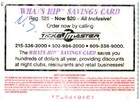 Slayer Concert Ticket Stub August 10 1996 Trocadero Philadelphia Pa