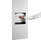Recessed Paper Towel Dispenser waste Receptacle Holds 300 C Fold 1 6 Gallon Bin
