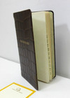 Address Book 3x5  Pocket Size Leather Soft Cover Graphic Image Brown Croc Lst 40