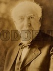1920 s Original Portrait Photo Thomas Edison Inventor Sepia 
