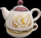 Bridgerton Pink And Mauveteapot Includes Teapot  Top    Cup Gift Set