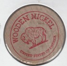 United Staff Association Of Nyu Union  New York City  Buffalo Wooden Nickel