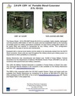 Dewey 531a Generator Set  Diesel Engine  2 Kw  120 Vac  M7032