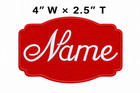 Custom Christmas Embroidered Name Tag Patch Iron-on Your Name Personalized Gift