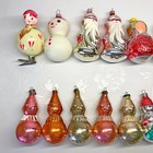 Vintage Glass Christmas Tree Ornament Character Decoration Soviet Ussr     526