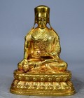 8 66   Old Tibet Buddhism Temple Bronze Gilt Tara Kwan-yin Guanyin Buddha Statue